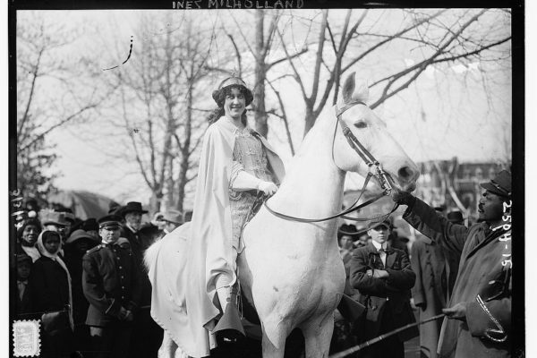 Inez Milholland Boissevain National American Woman Suffrage Association parade March 3, 1913, Washington, D.C.