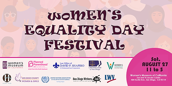 Bi Diplomatiske spørgsmål renovere Women's Equality Day Festival with Women's Museum of California – National  Collaborative for Women's History Sites